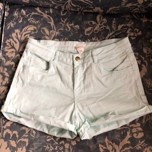 Light Mint Shorts